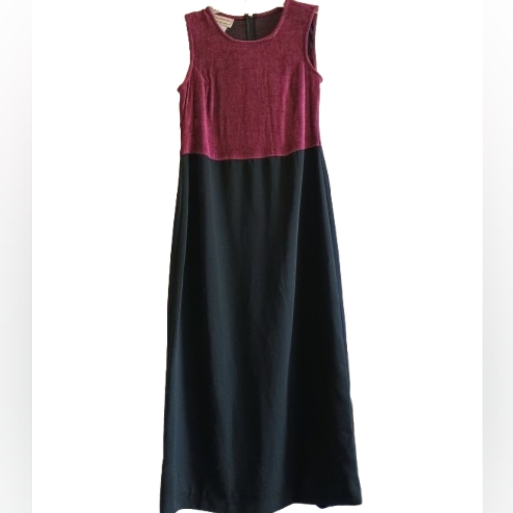 Vintage Karin Stevens Maxi Dress Two Toned Women's‎ Size 6